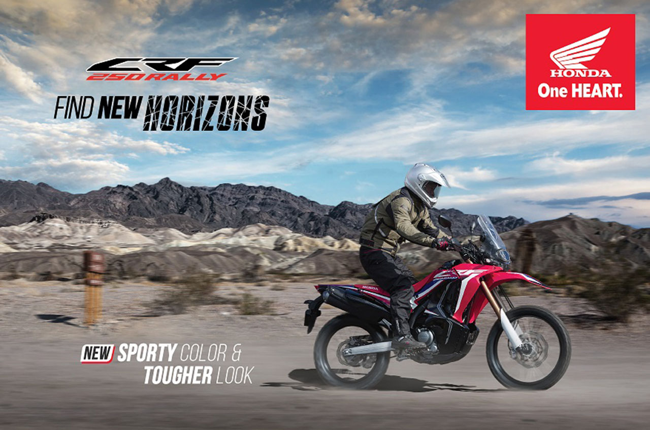Motor Adventure Tourer Honda CRF250RALLY Hadir Dengan Warna Baru