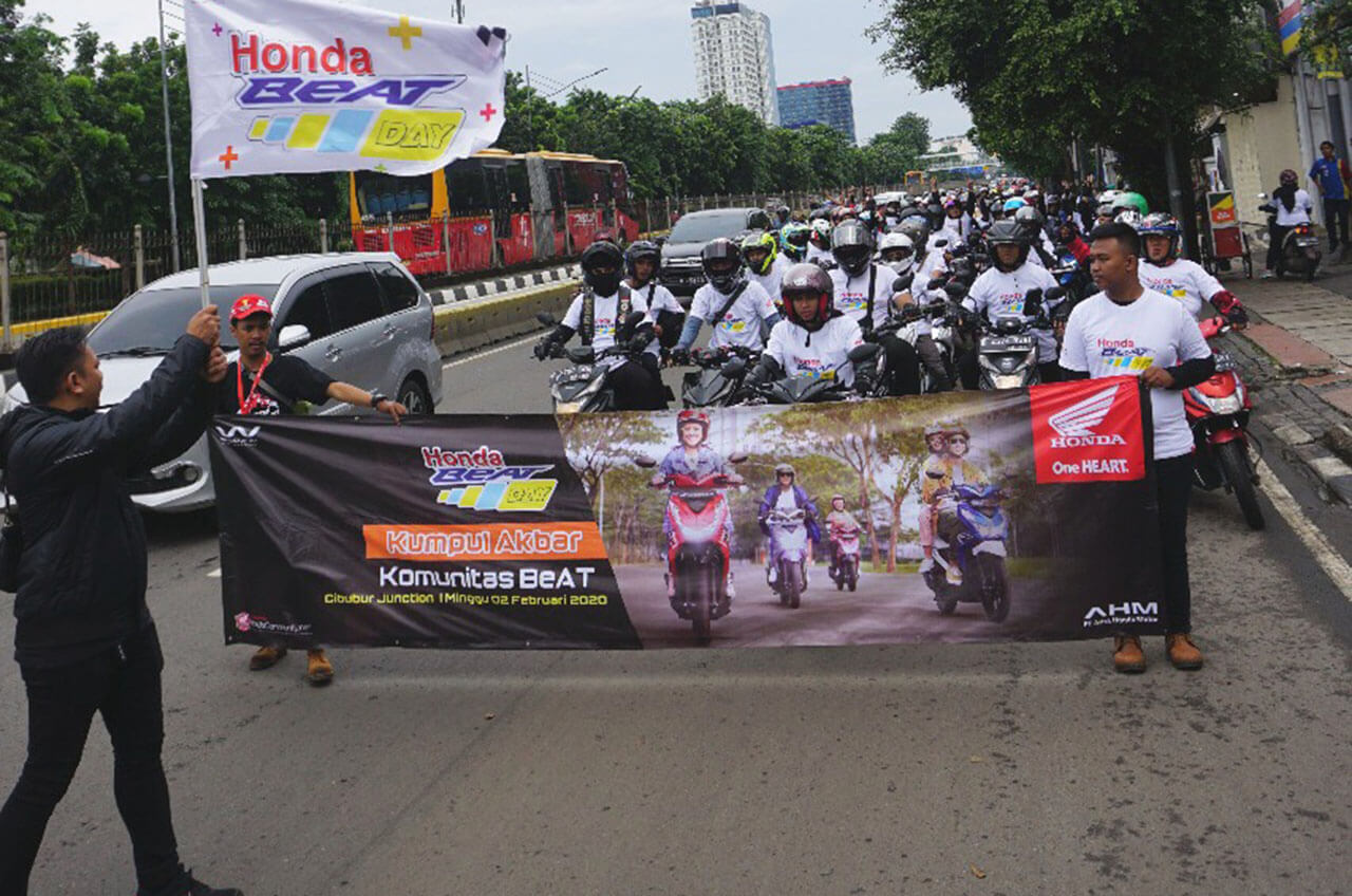 Pecinta Honda BeAT ‘Kepung’ Jakarta