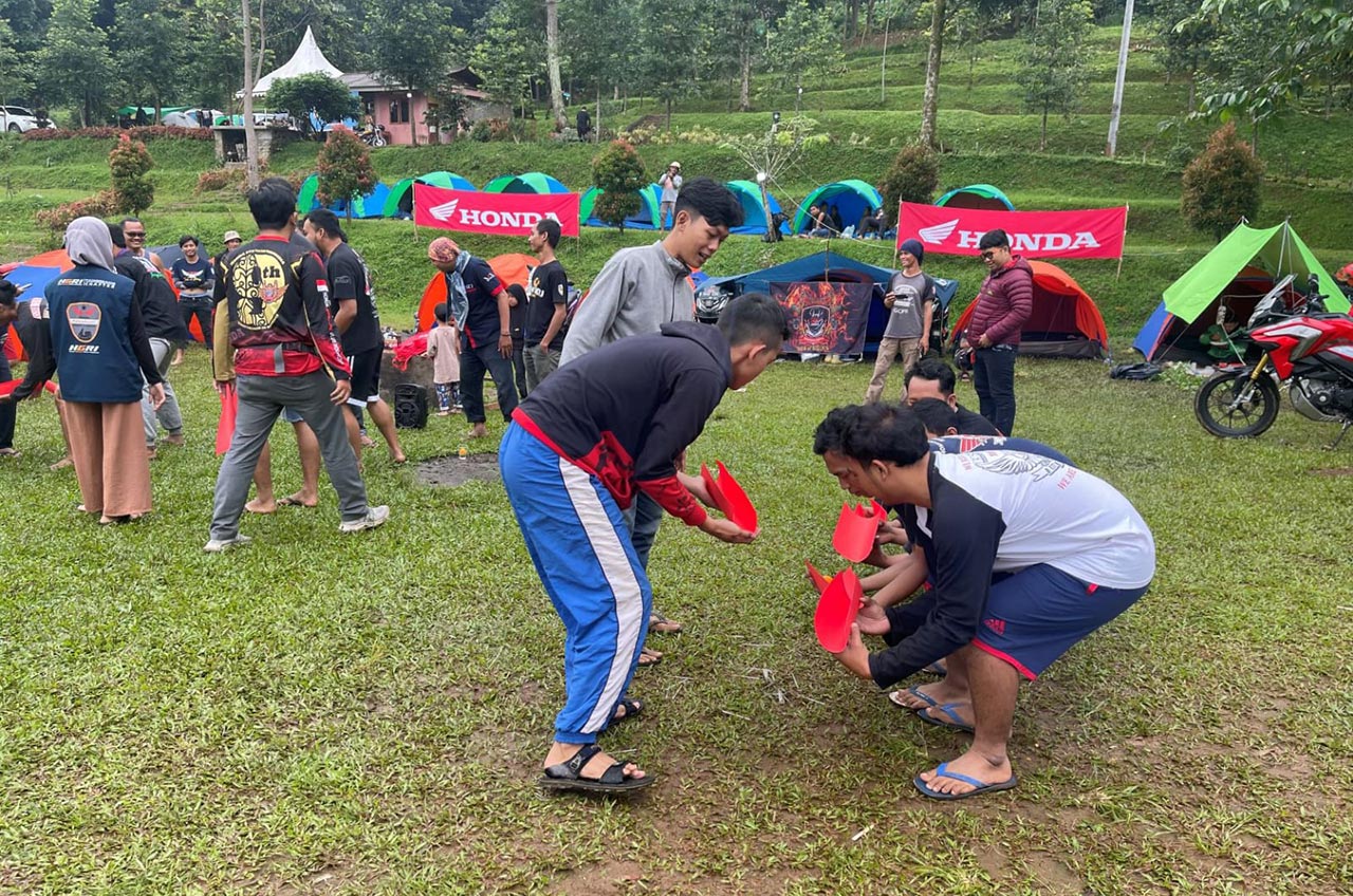 Jelang Ramadhan, Komunitas Honda Silahturahim Sambil Kemah