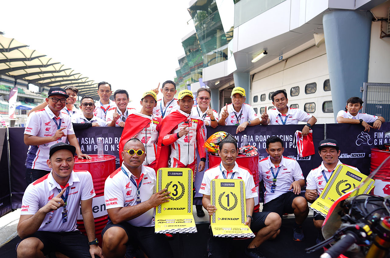 Lagi! Astra Honda Racing Team Sapu Bersih Podium AP250 Di ARRC Sepang