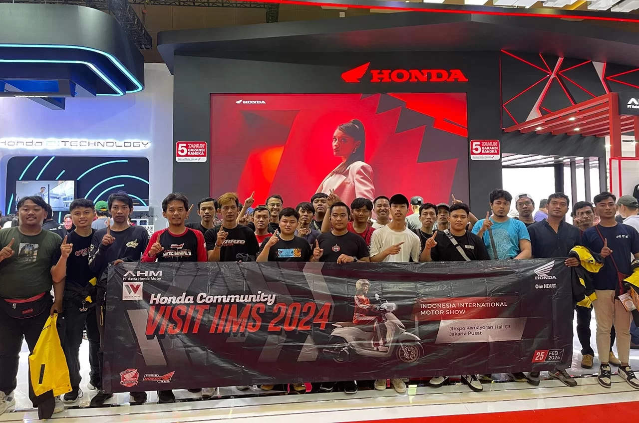 Guyub, Wahana Makmur Sejati Kumpulkan Puluhan Anggota Komunitas Motor Honda Ke IIMS 2024