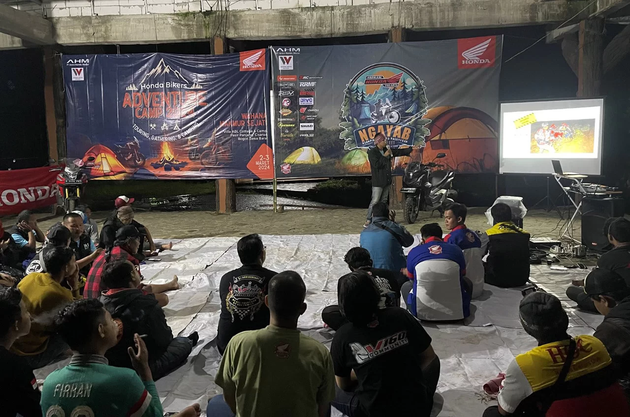 Sebelum Puasa, Puluhan Anggota Komunitas Motor Honda ‘Ngayab’