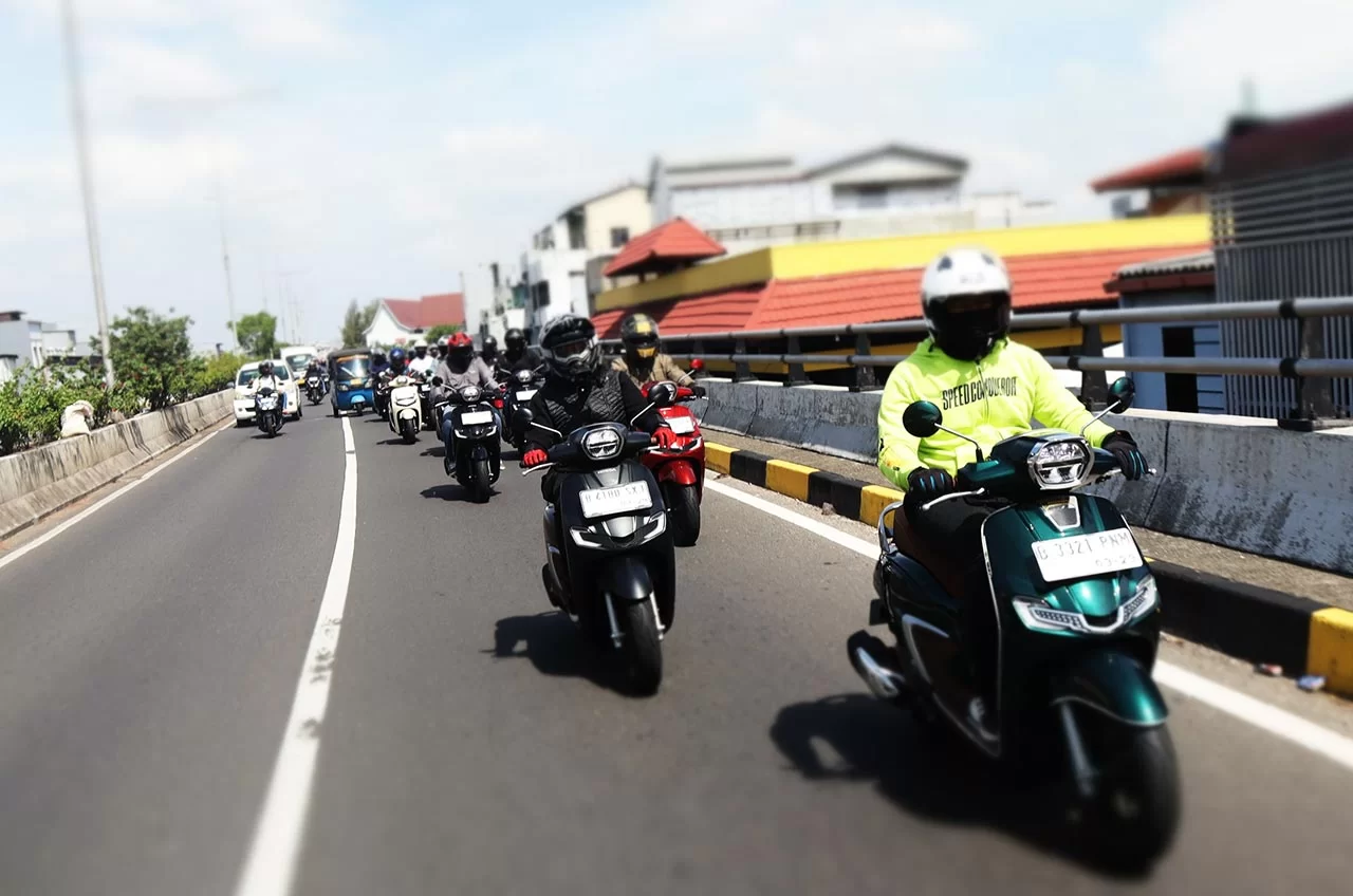 Sambangi Tempat Bersejarah, Wahana Makmur Sejati Ajak Media City Touring Pakai Honda Stylo