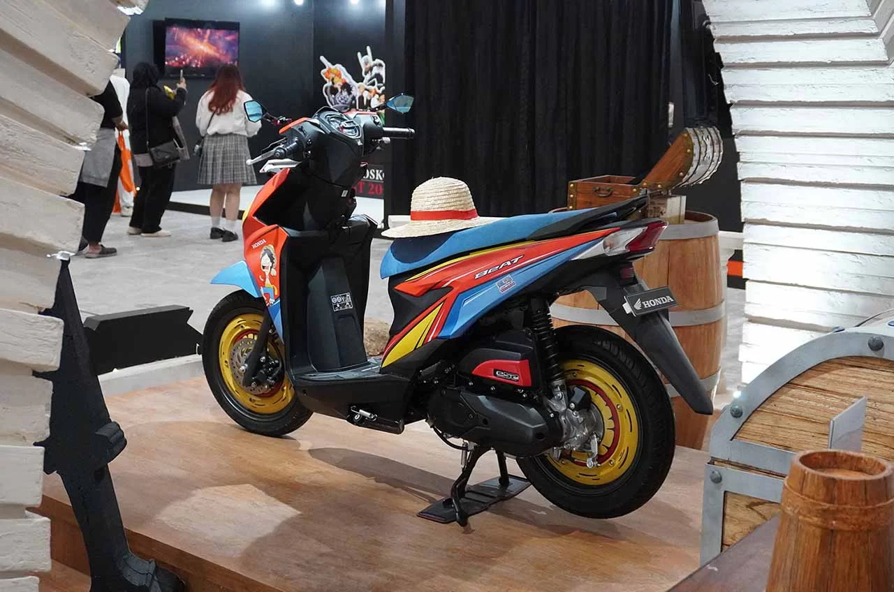 Honda BeAT Livery One Piece X Tahilalats Sapa Para Nakama Di Anime Festival Asia (AFA)