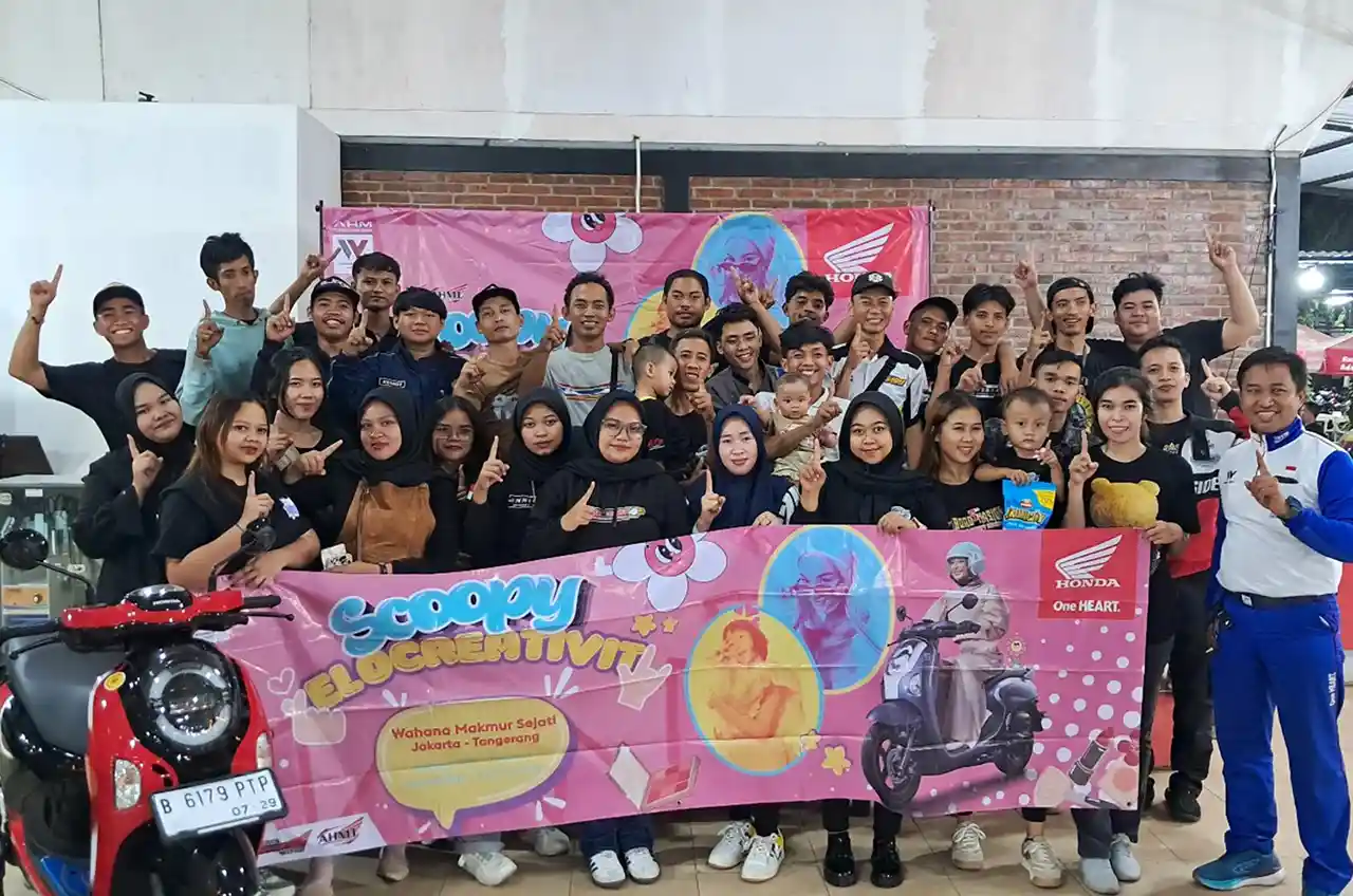 Scoopy Velocreativity Hadirkan Rolling City, Edukasi Safety Riding, Dan Workshop Perawatan Motor
