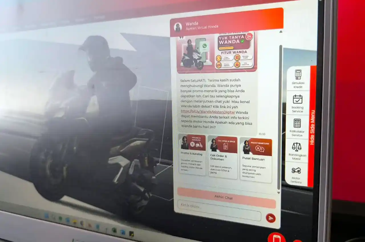 Asisten Virtual Cerdas Wanda AI Mampu Berikan Solusi Semua Kebutuhan Sepeda Motor Honda