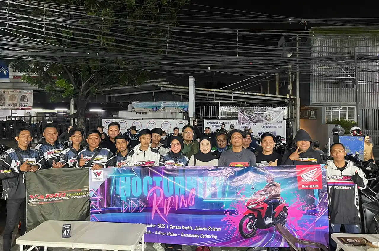 Wahana Ajak Komunitas Honda Vario Nocturnity Riding Dan Rolling City Bahas Modifikasi Malam Hari