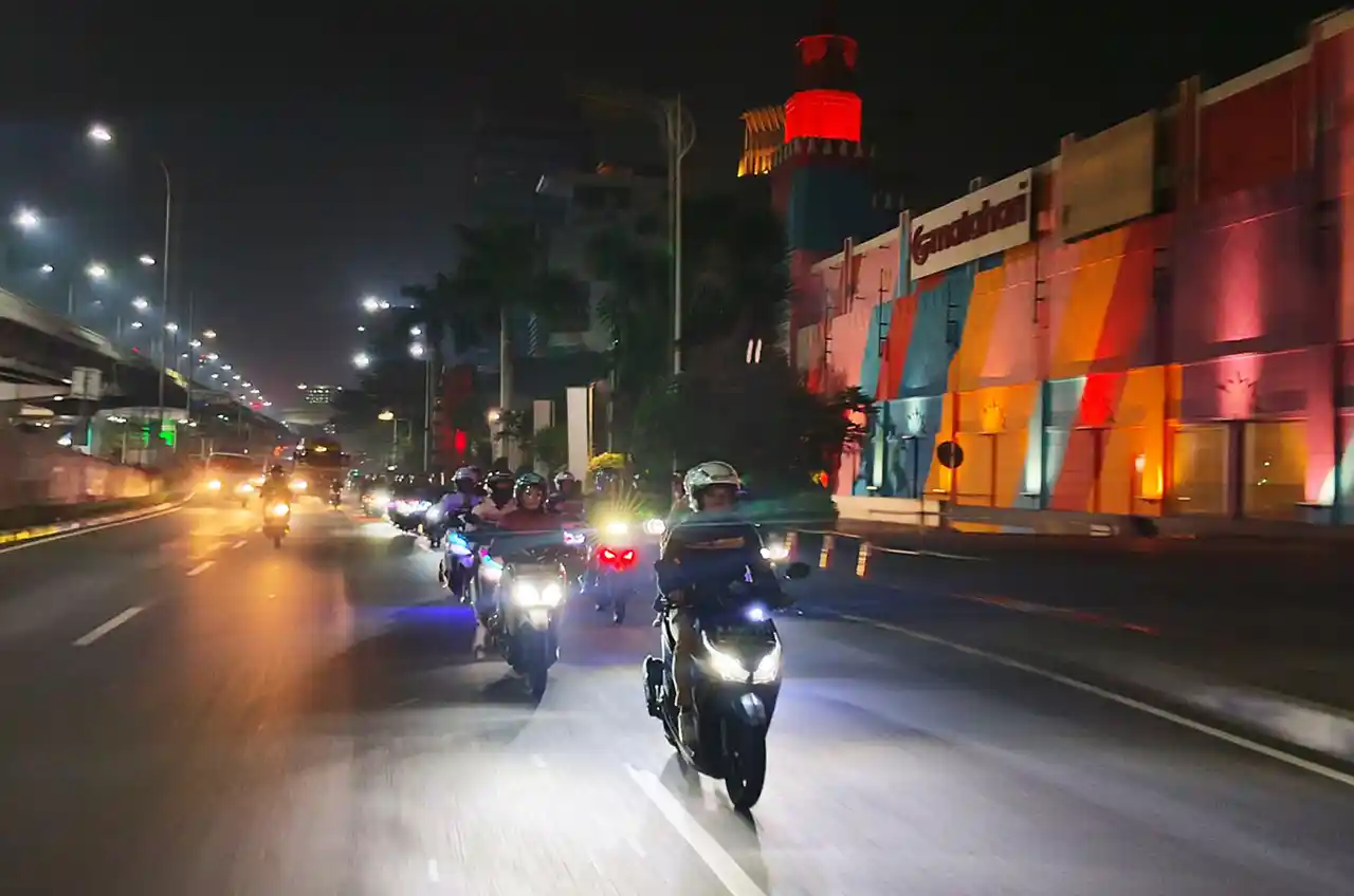 Wahana Ajak Komunitas Honda Vario Nocturnity Riding Dan Rolling City Bahas Modifikasi Malam Hari