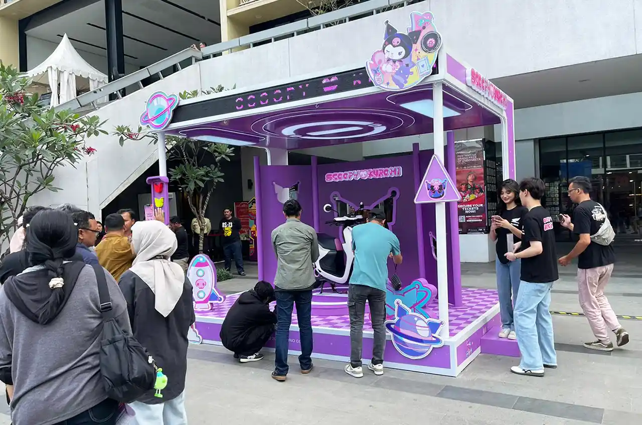 Honda Scoopy Kuromi Edisi Terbatas Tampil Trendi Di Sarinah Dan Central Park Jakarta
