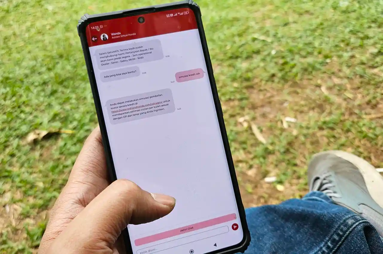 Fitur Simulasi Kredit Melalui Asisten Virtual WANDA Mudahkan Perencanaan Pembelian Motor Honda