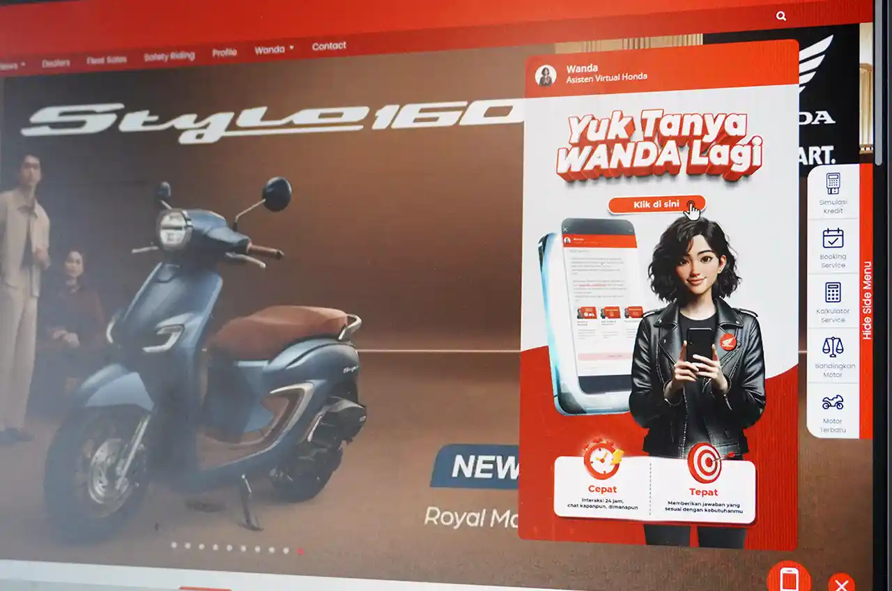 PT WMS Perkuat Akses Informasi Katalog Digital Terintegrasi Motor Honda Lewat Asisten Virtual Wanda