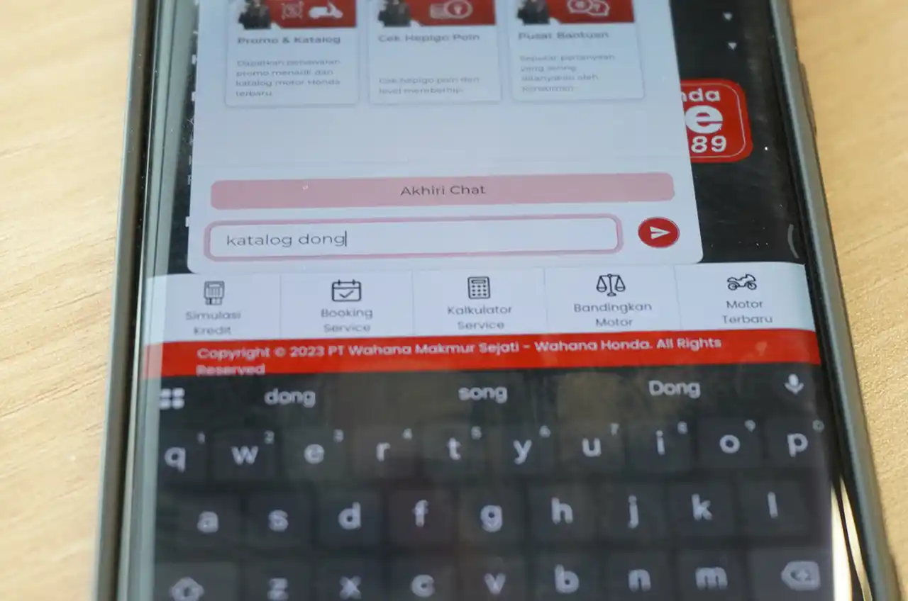 Melalui Layanan Asisten Virtual Wanda Mampu Permudah Akses Informasi Sepeda Motor Honda