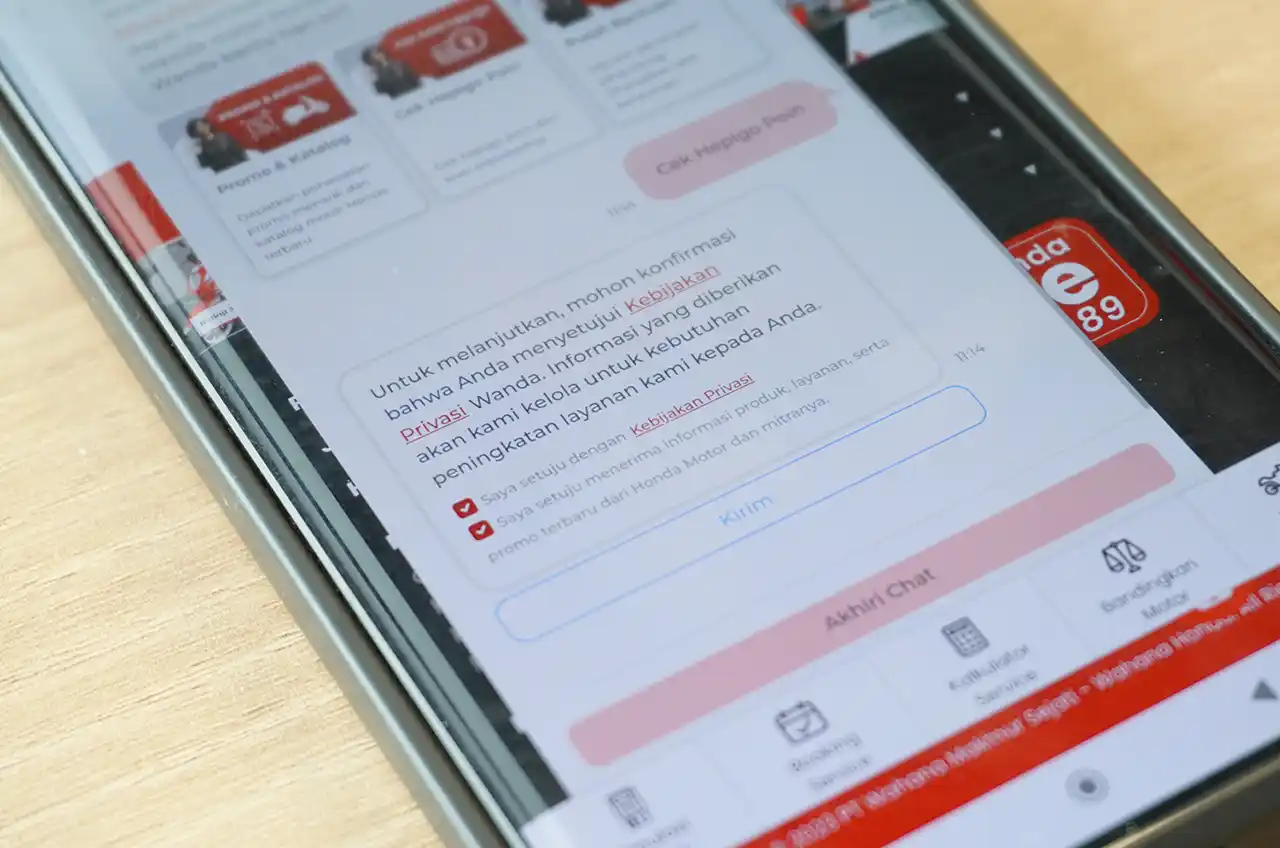 Melalui Layanan Asisten Virtual Wanda Mampu Permudah Akses Informasi Sepeda Motor Honda