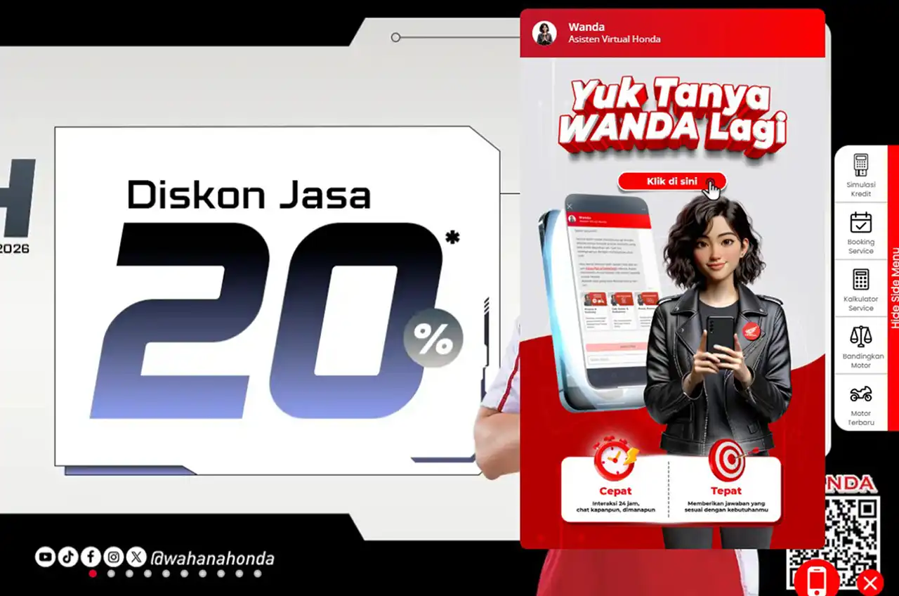 Dari Pagi Hingga Tengah Malam, Wanda Siap Jadi Asisten Digital Pemilik Sepeda Motor Honda