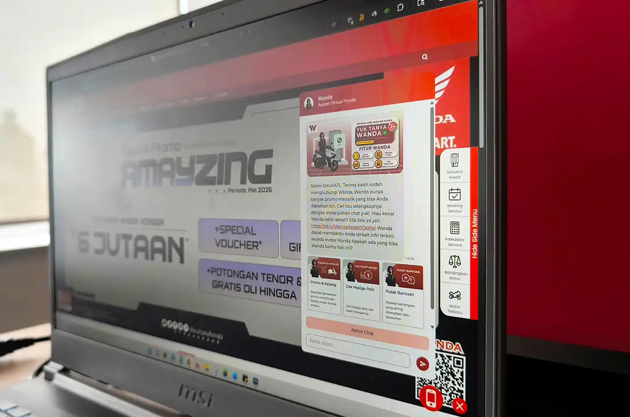 Dari Pagi Hingga Tengah Malam, Wanda Siap Jadi Asisten Digital Pemilik Sepeda Motor Honda