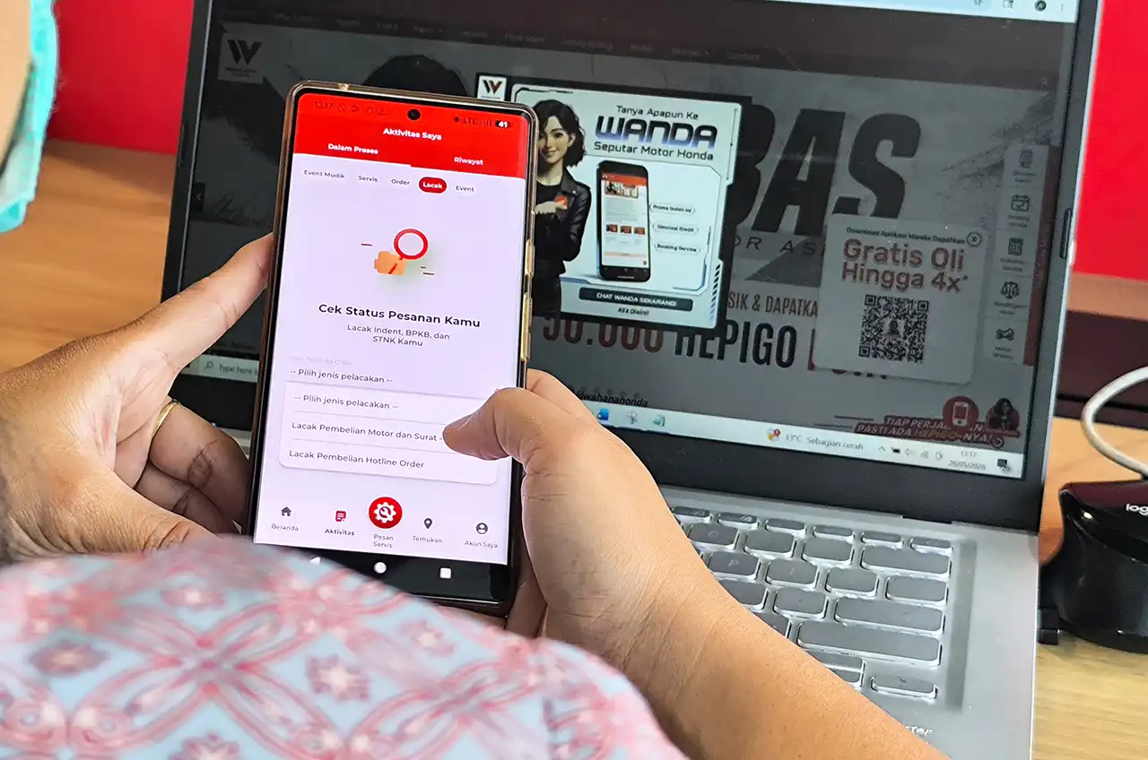 Serba Digital, Lacak Info Pembelian Motor Dan Parts Honda Kini Cukup Lewat Aplikasi WANDA