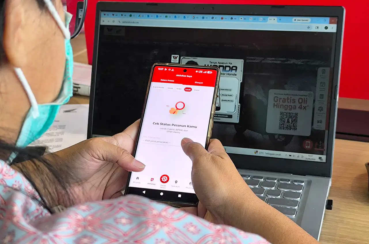 Serba Digital, Lacak Info Pembelian Motor Dan Parts Honda Kini Cukup Lewat Aplikasi WANDA