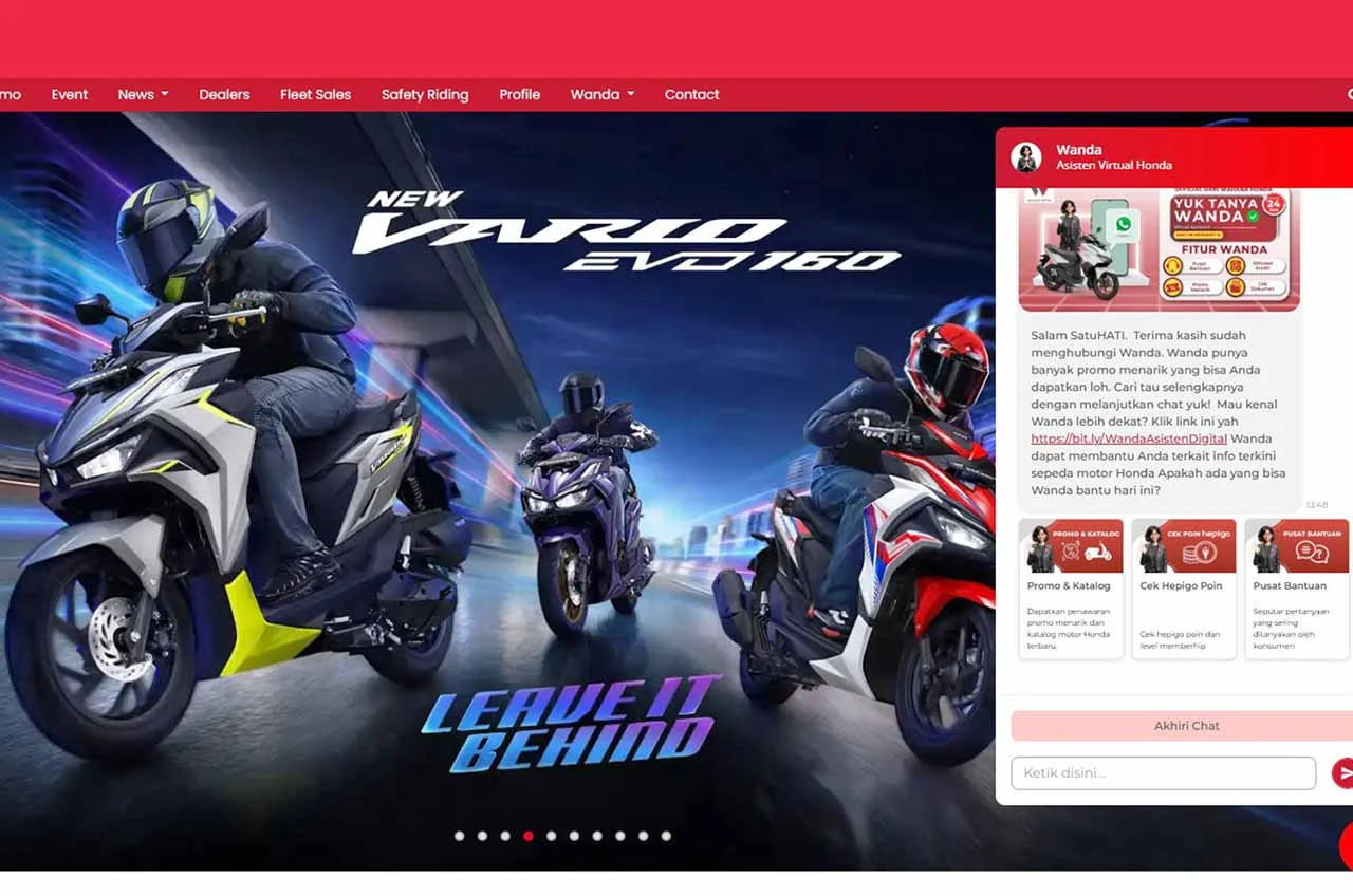 Ketika Informasi Dibutuhkan Seketika, Wanda Jadi Teman Andalan Pemilik Sepeda Motor Honda