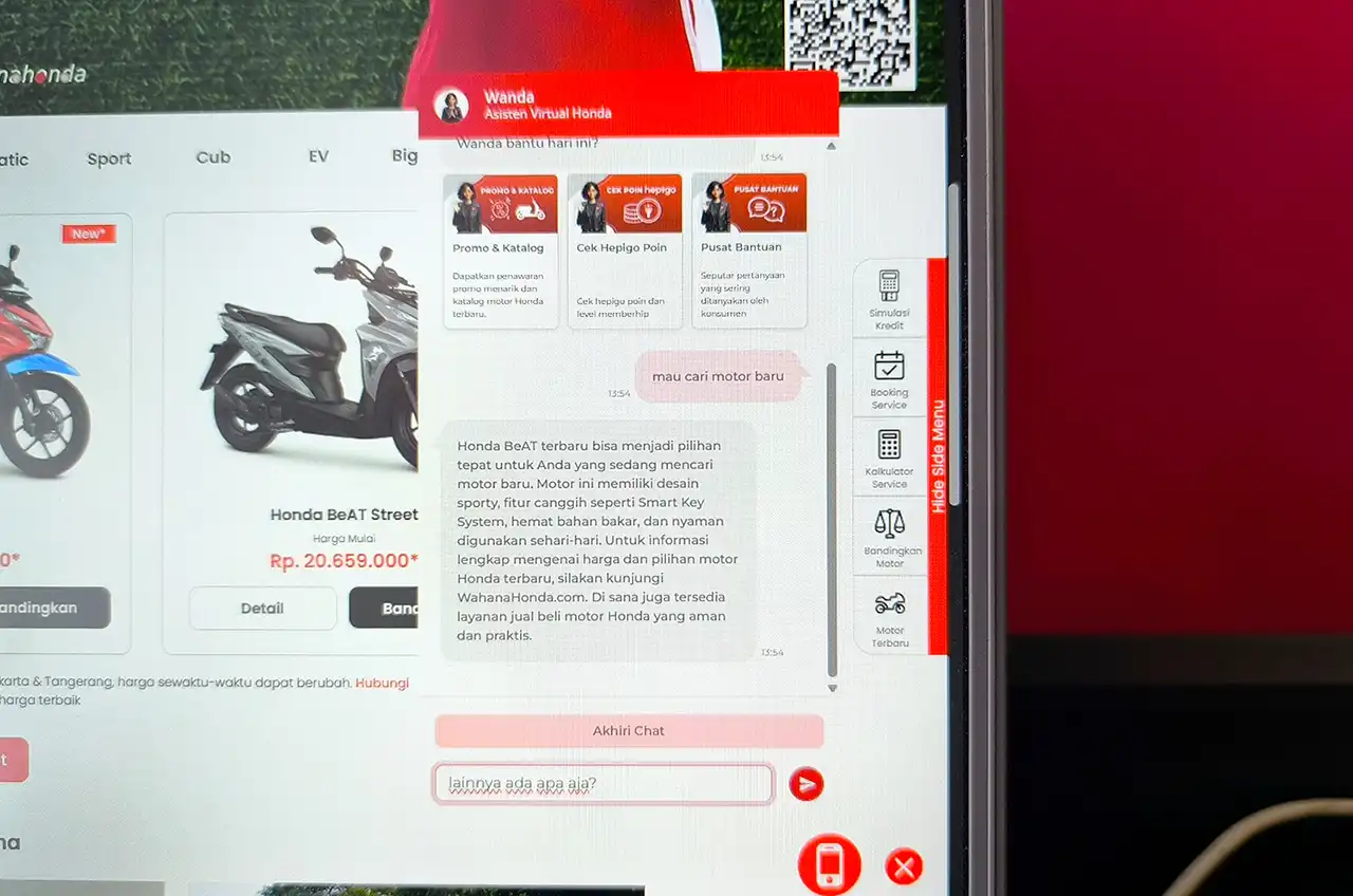 Ketika Informasi Dibutuhkan Seketika, Wanda Jadi Teman Andalan Pemilik Sepeda Motor Honda