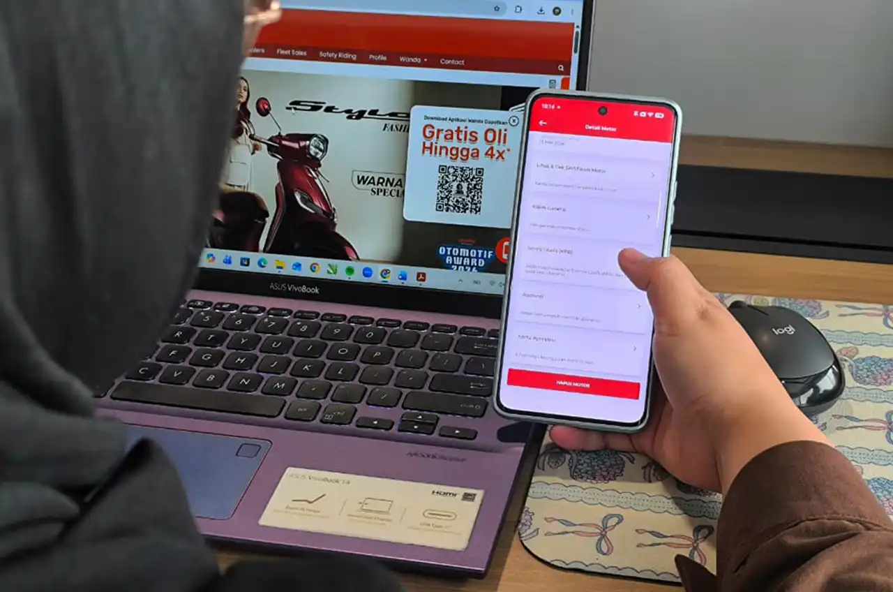 KPB Digital Di Aplikasi Wanda, Cara Praktis Menjaga Hak Servis Gratis Motor Honda