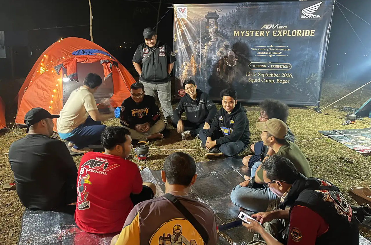 Honda ADV160 Jelajah Dua Alam, Eksplorasi Alam Dan Uji Nyali Bersama Komunitas