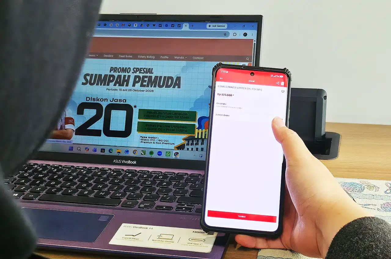 Komponen Motor Perlu Diganti? Wanda Bantu Konsumen Cari Sparepart Honda Asli