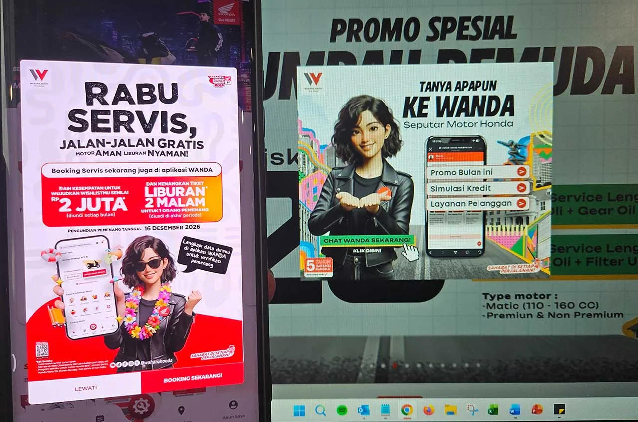 Tak Perlu Repot Mencari Arah, WANDA Bantu Pengendara Honda Menemukan Tujuan