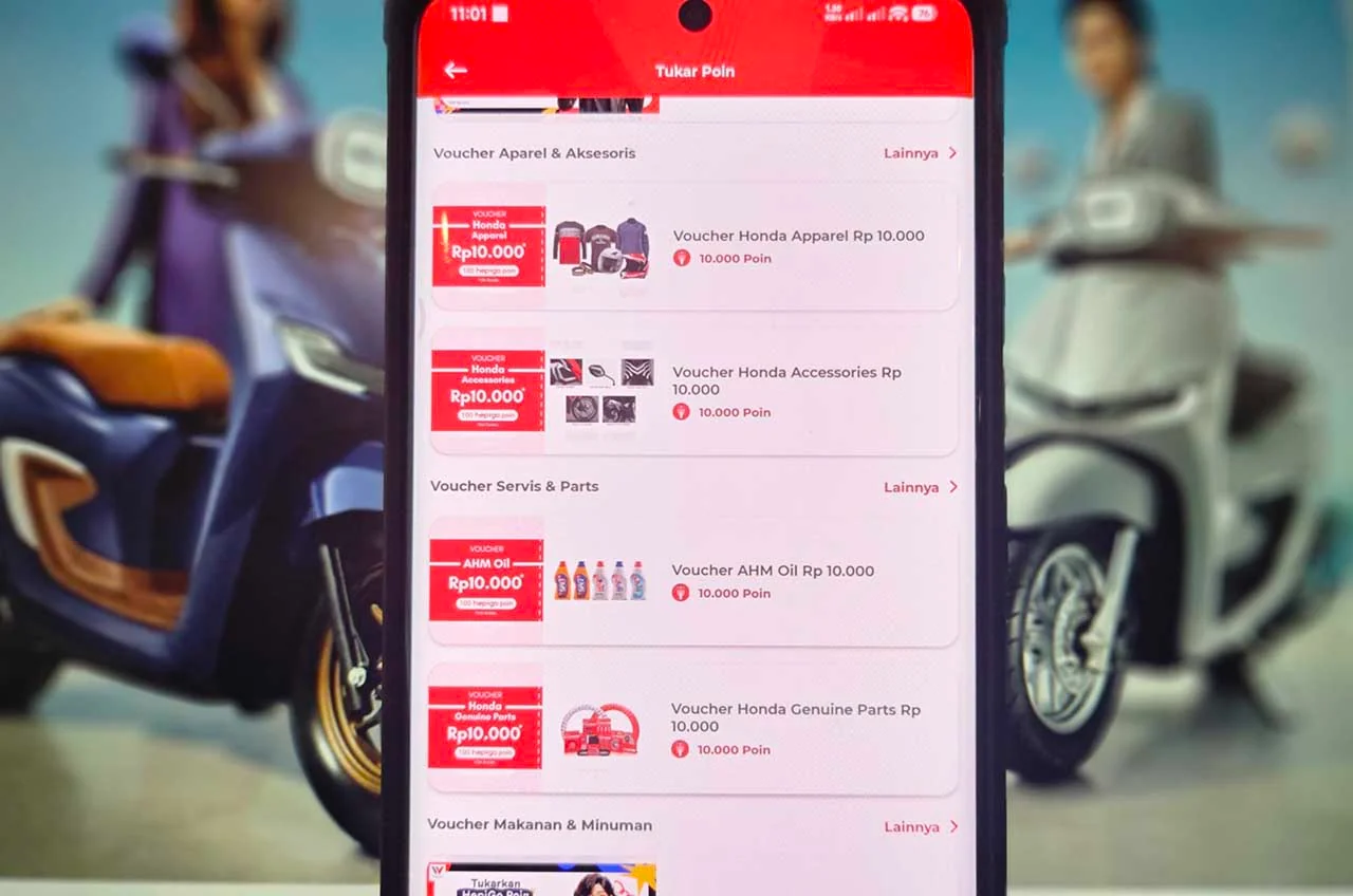 Jangan Biarkan Poin Mengendap, Konsumen Honda Bisa Tukar HepiGo Poin Lewat Wanda