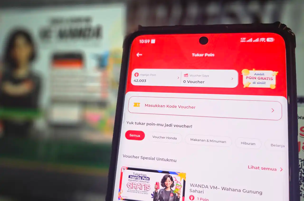 Jangan Biarkan Poin Mengendap, Konsumen Honda Bisa Tukar HepiGo Poin Lewat Wanda