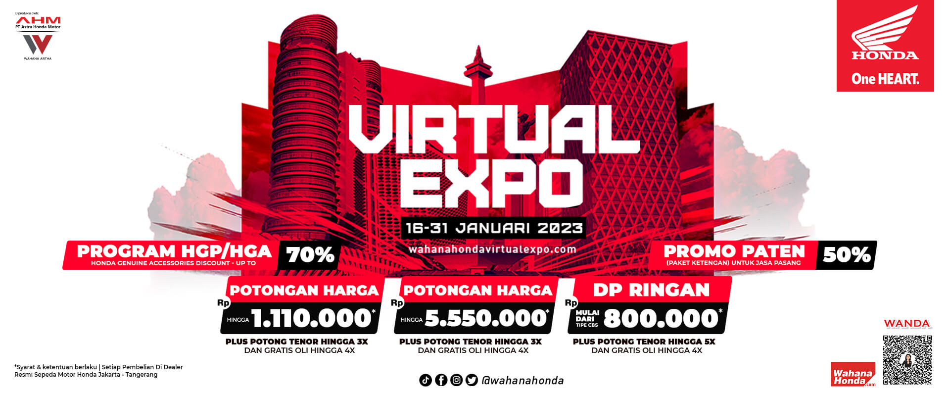 Wahana Honda Virtual Expo 16 - 31 Januari 2023
