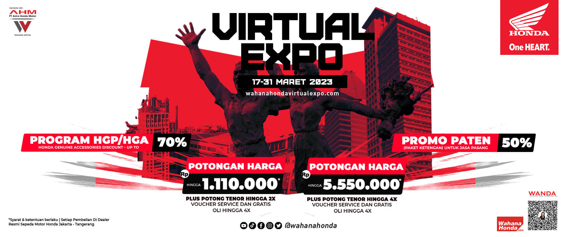 Wahana Honda Virtual Expo 17 - 31 Maret 2023