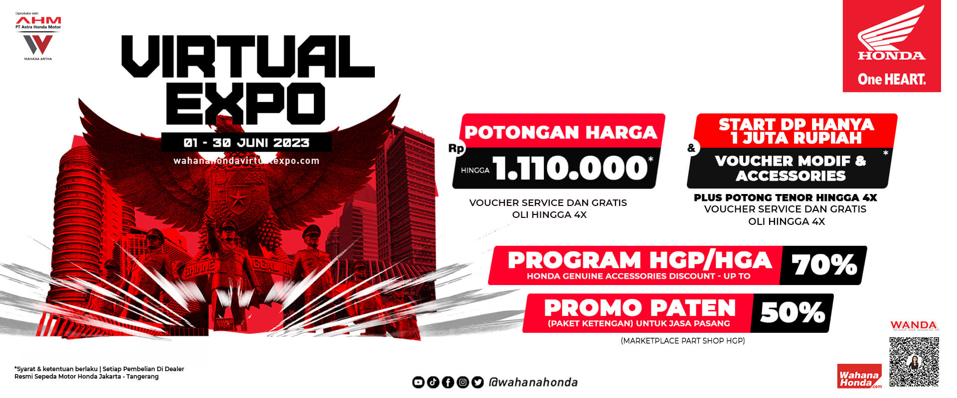Wahana Honda Virtual Expo 01 - 30 Juni 2023