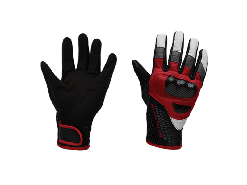 RACING RED LEATHER GLOVE