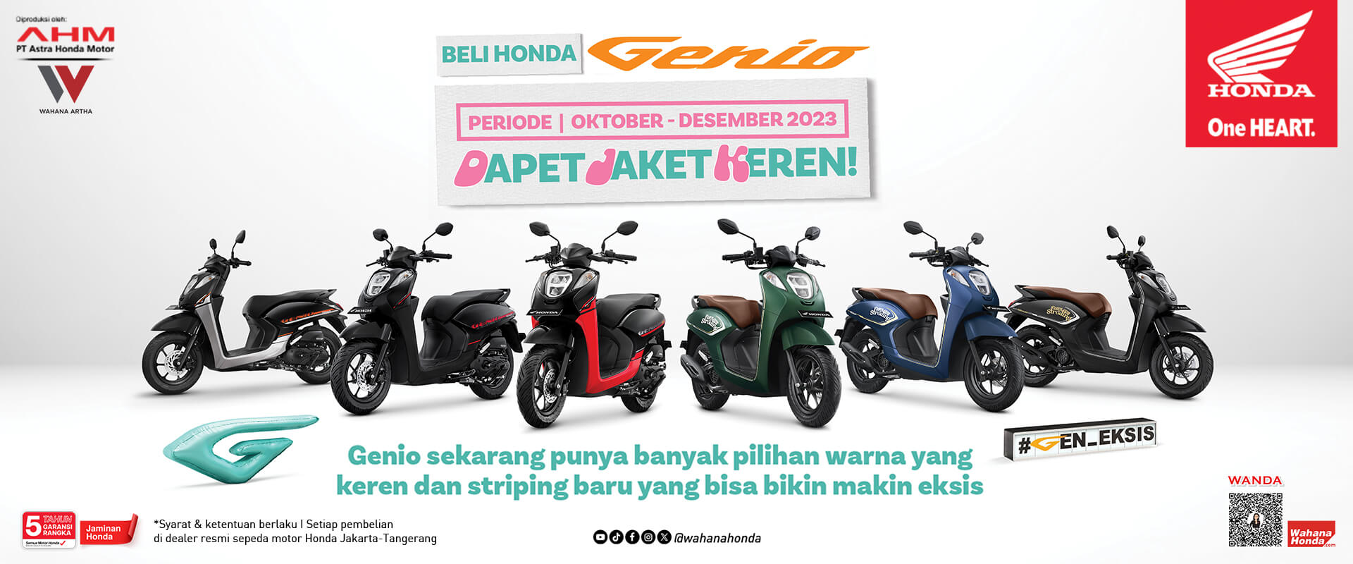 Promo Honda Genio Periode Oktober - Desember 2023