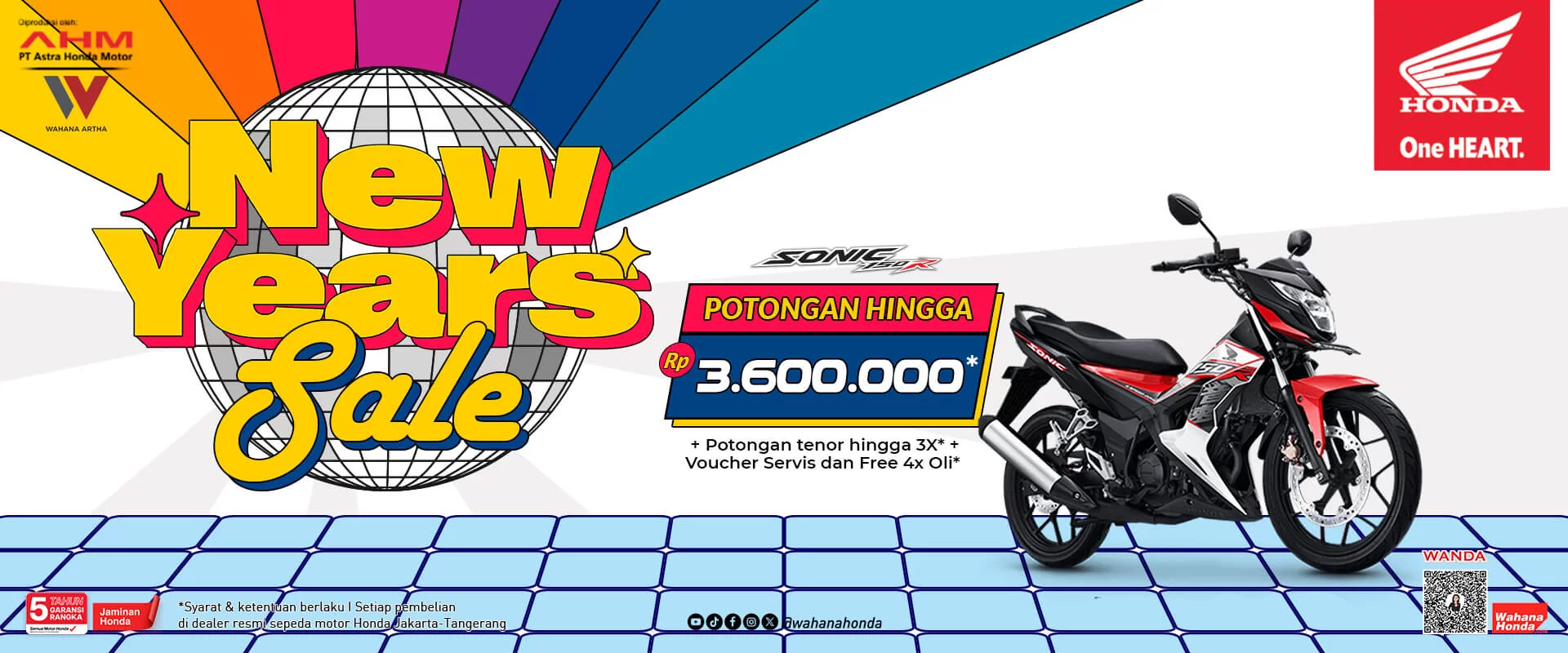 Promo Honda Sonic Periode Januari 2024
