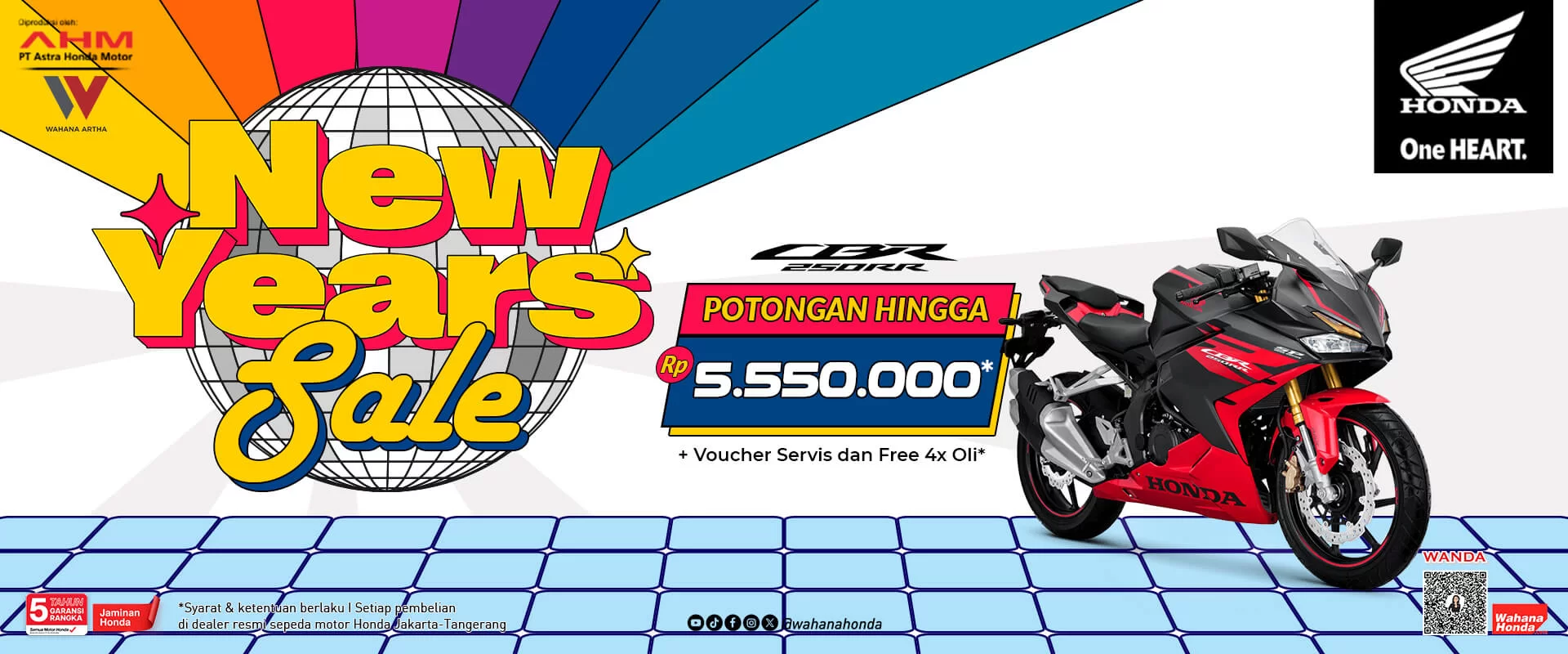 Promo Honda CBR250RR Periode Januari 2024