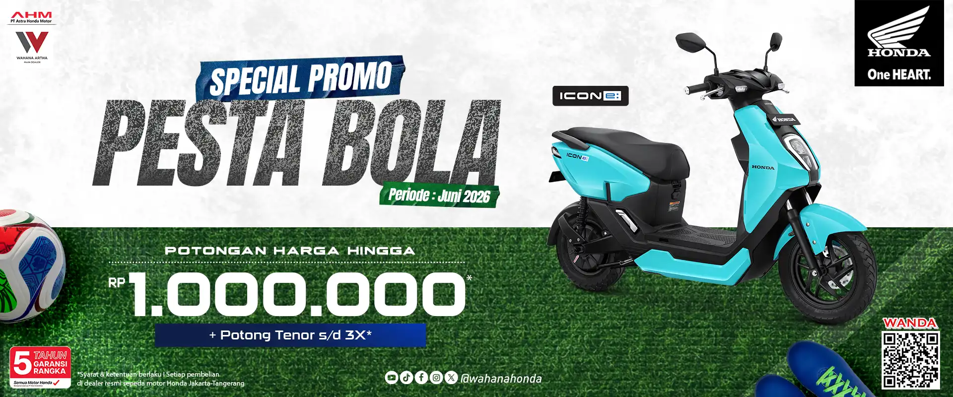 Honda Icon E: Periode Juni 2026